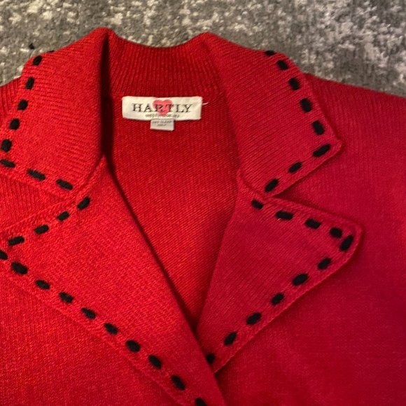Vintage Bright Red Unique Designer Jacket - Picture 4 of 5